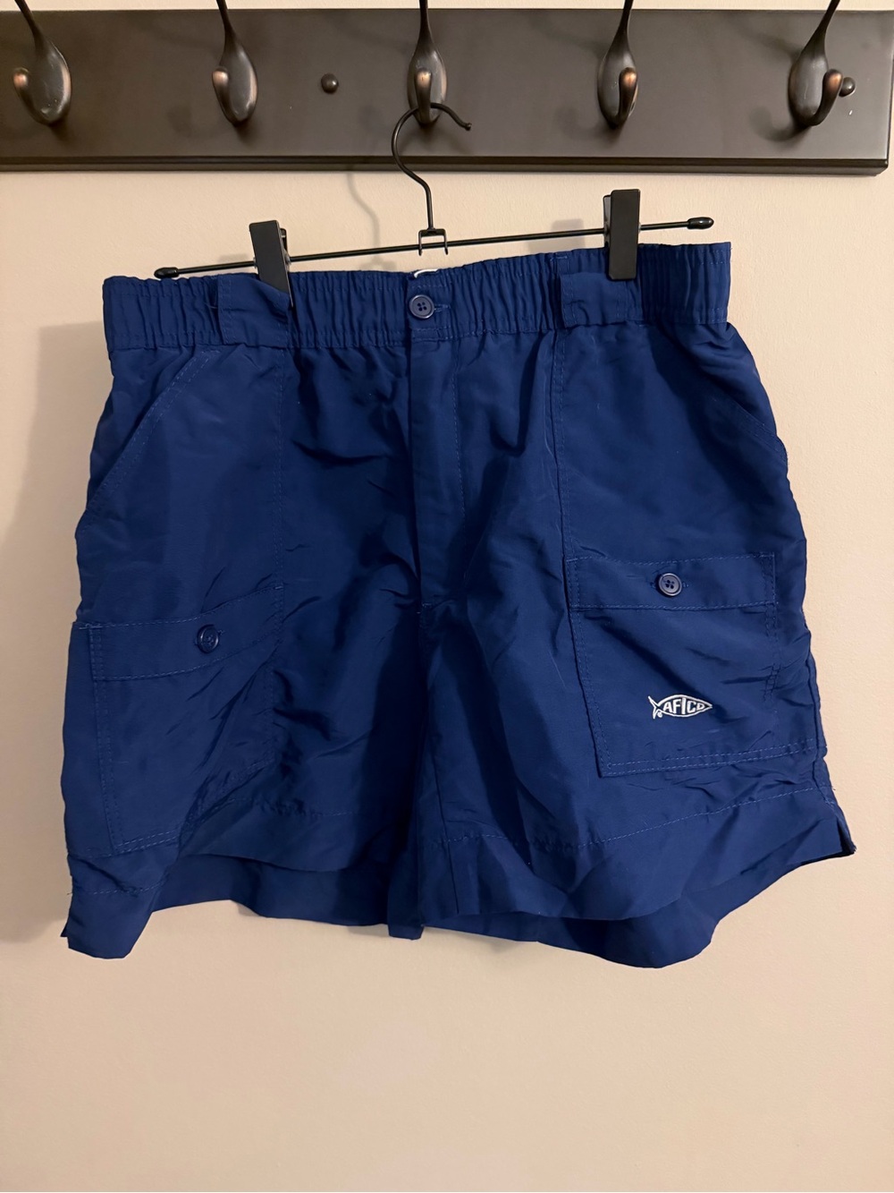 AFTCO Navy Performance Fishing Shorts